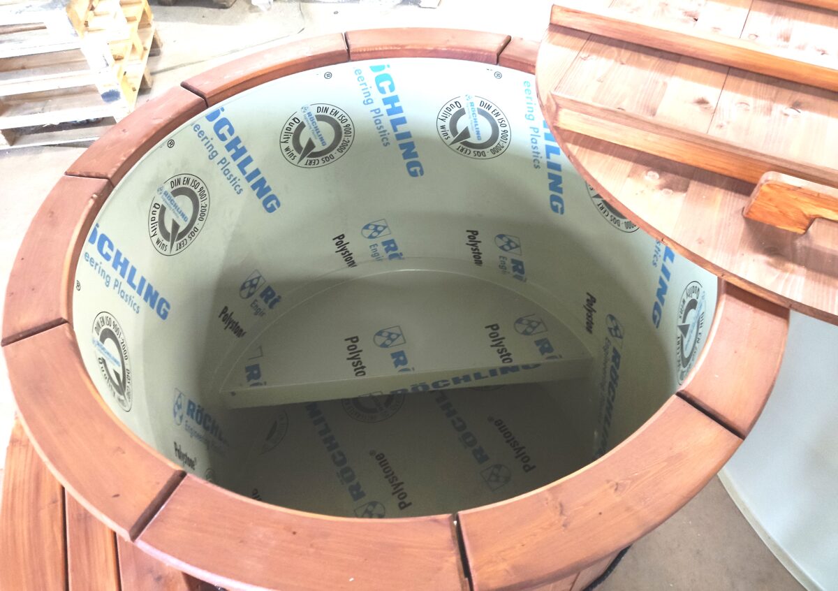 Round cold plunge tub/ bath for cold water therapy Ø120cm