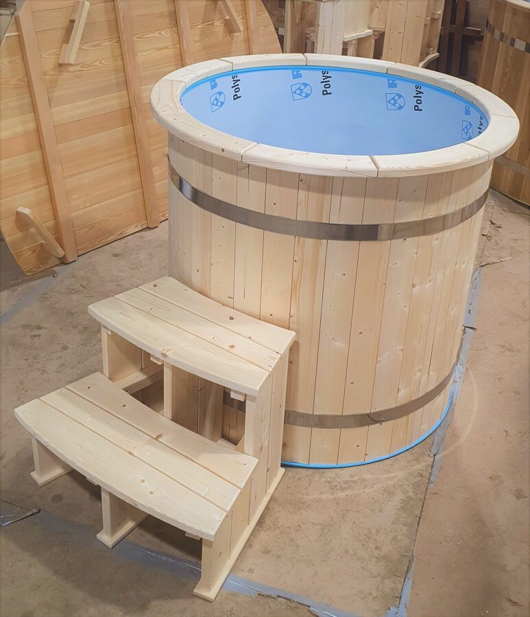  Apaļa aukstā iegremdējamā vanna/vanna aukstā ūdens terapijai Ø100cm