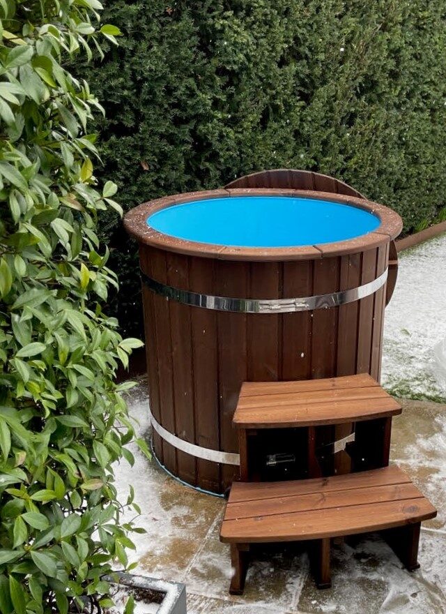 Round cold plunge tub / bath for cold water therapy Ø100cm 